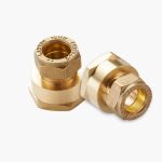 DN20 (¾″) FlexEJ female compression fittings for 15 mm copper pipe - 2 pack