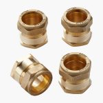 DN25 (1″) FlexEJ female compression fittings for 28 mm copper pipe - 4 pack